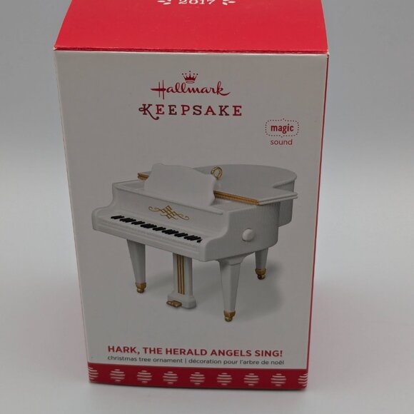 Hallmark Keepsake Hark, The Herald Angels Sing! 2017 Piano Ornament Magic Sound - Picture 8 of 12